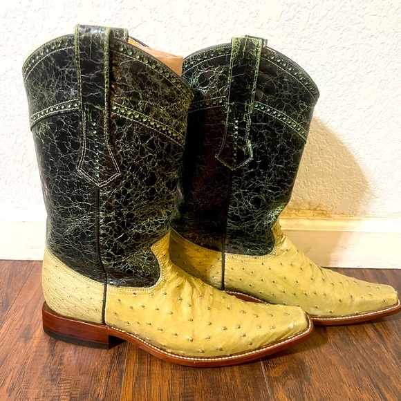King Exotic genuine leather boots. Ostrich boots - Picture 1 of 11